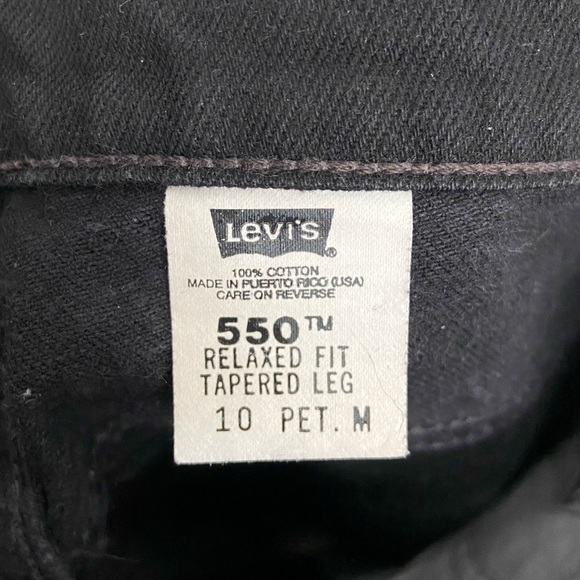 Vintage 90s Black 550 Levis - Picture 6 of 8